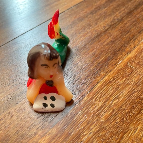 Vintage Teen Girl & Boy on Phone Hard Plastic Cake Toppers - Picture 6 of 7